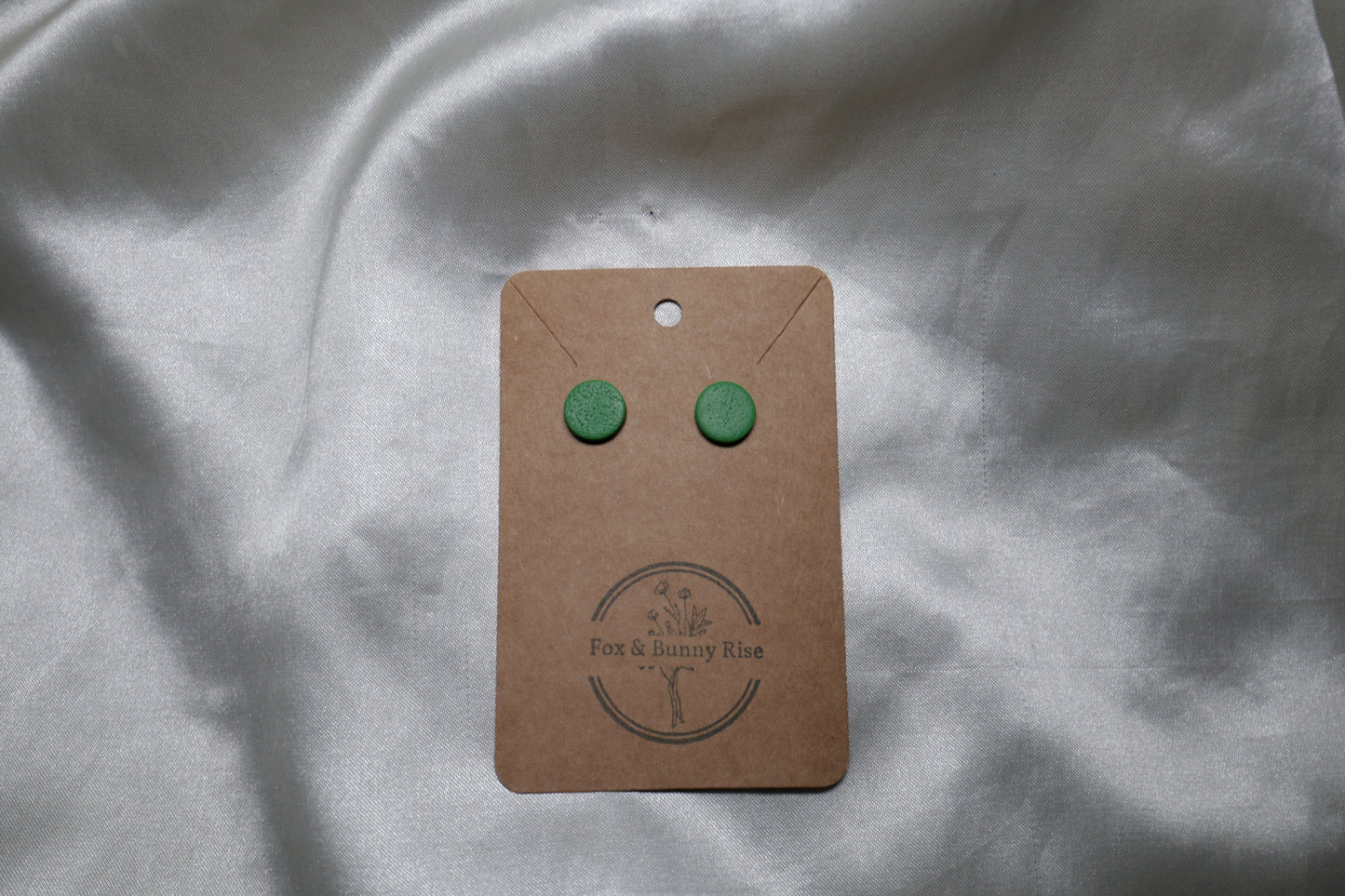 Polymer Clay Round Textured Studs - Big