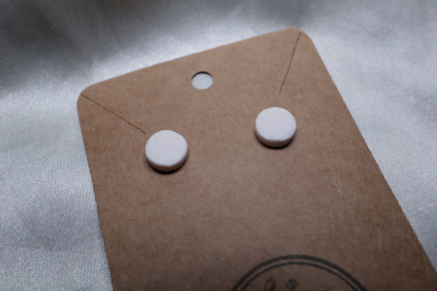 Polymer Clay Round Textured Studs - Small