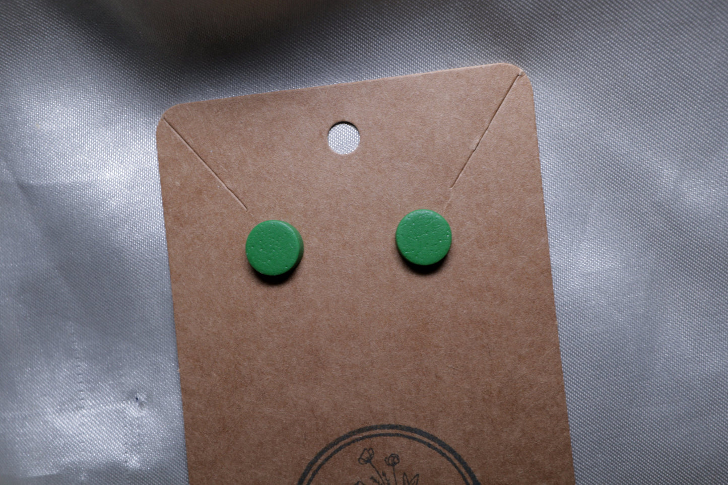Polymer Clay Round Textured Studs - Small