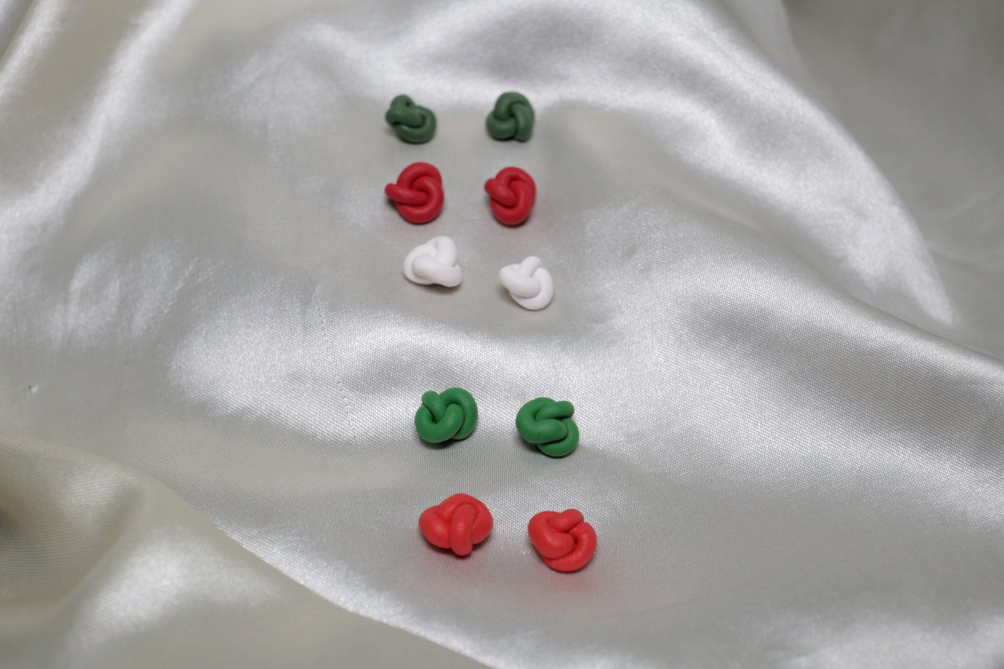 Polymer Clay Knot Studs