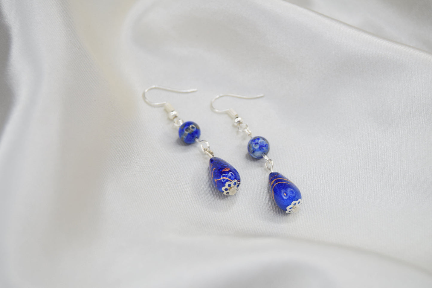 Blue Raindrop Earrings