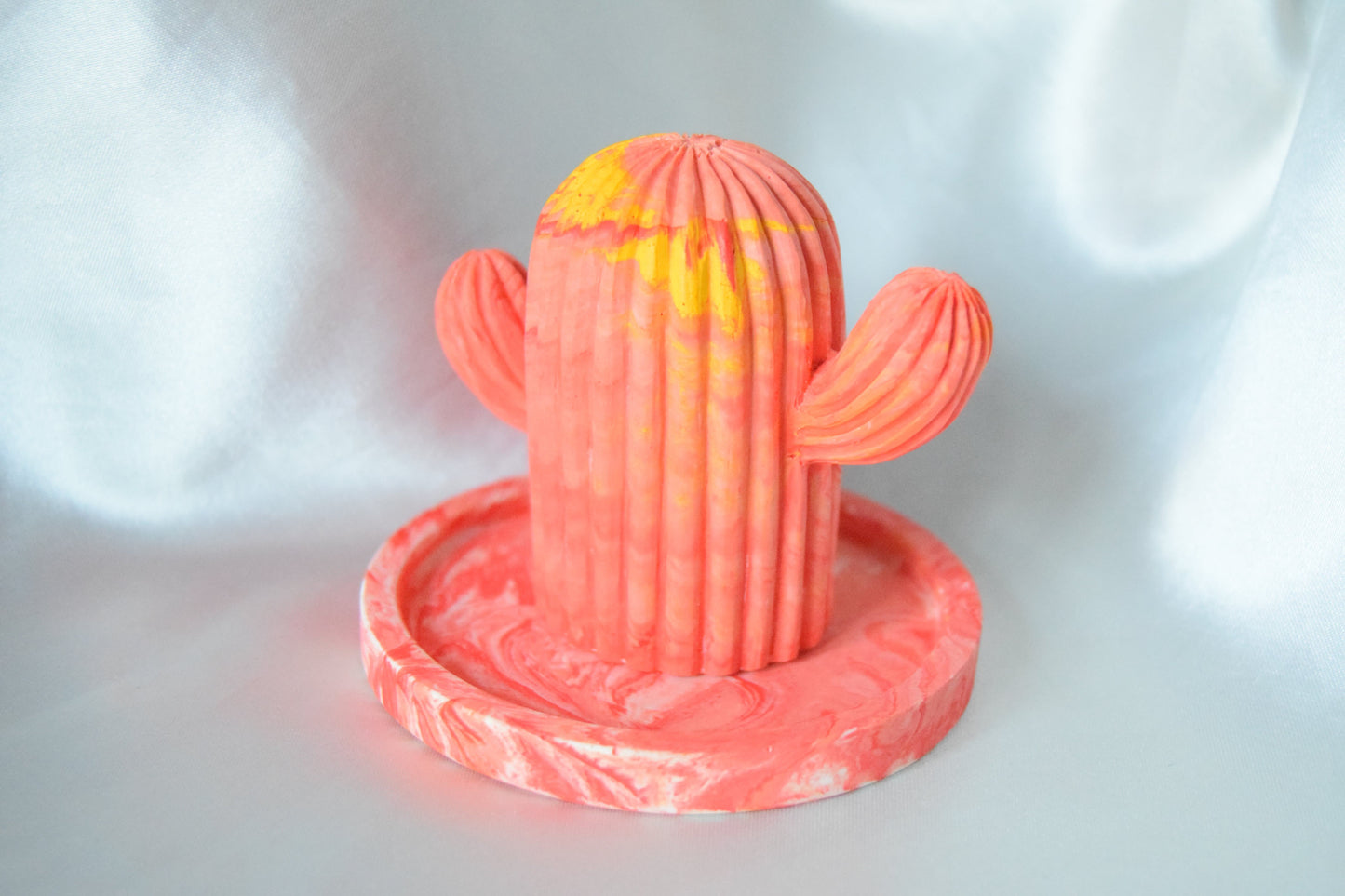 Arizona Jesmonite Jewellery Holder - Red