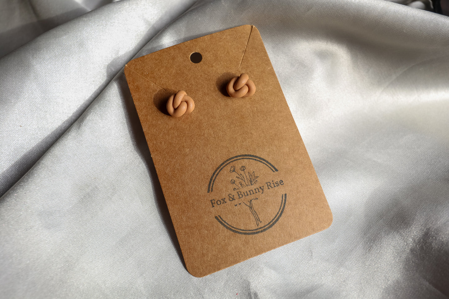 Polymer Clay Knot Earrings