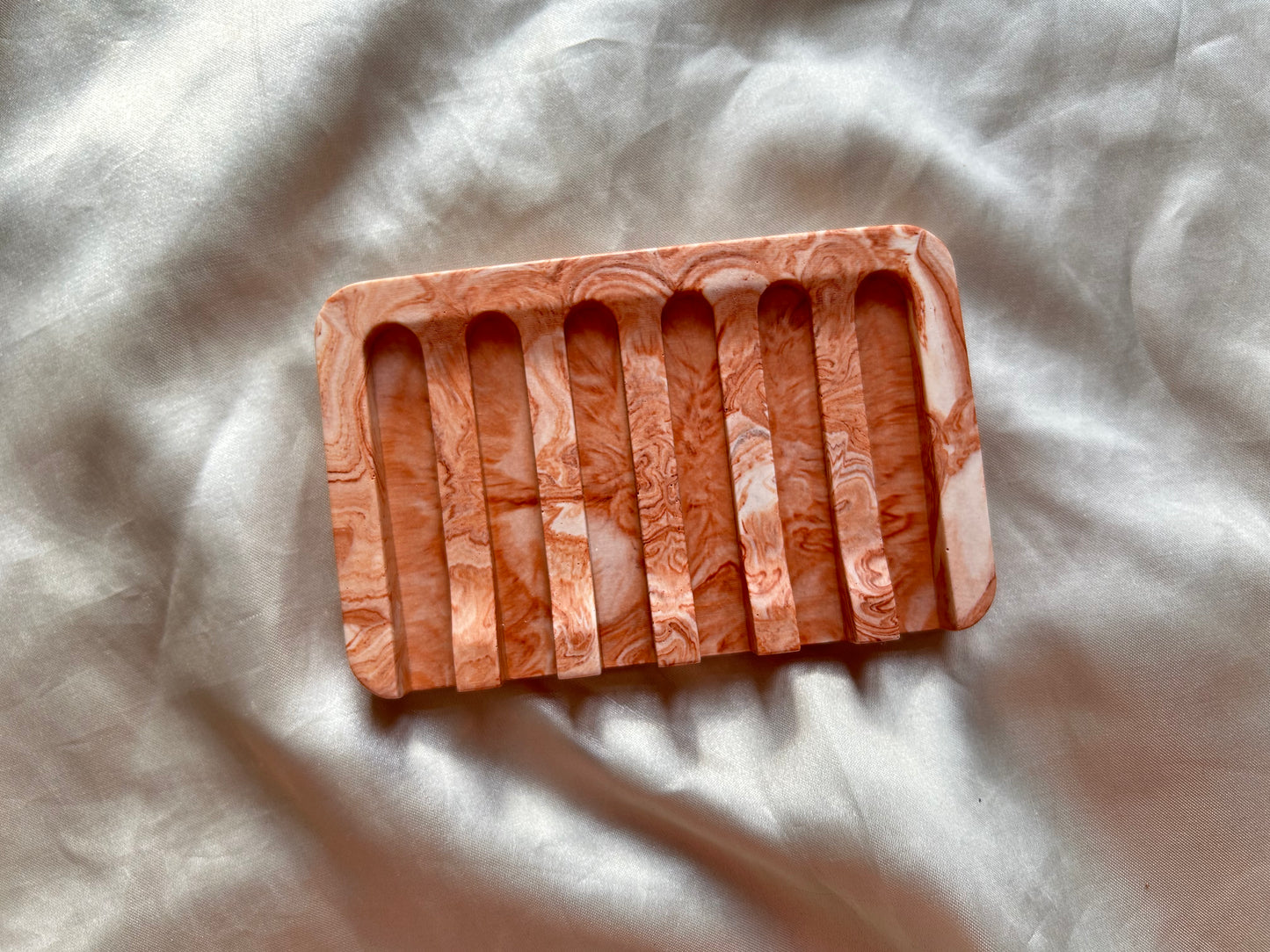 Jesmonite Terracotta Swirl Soap Dish