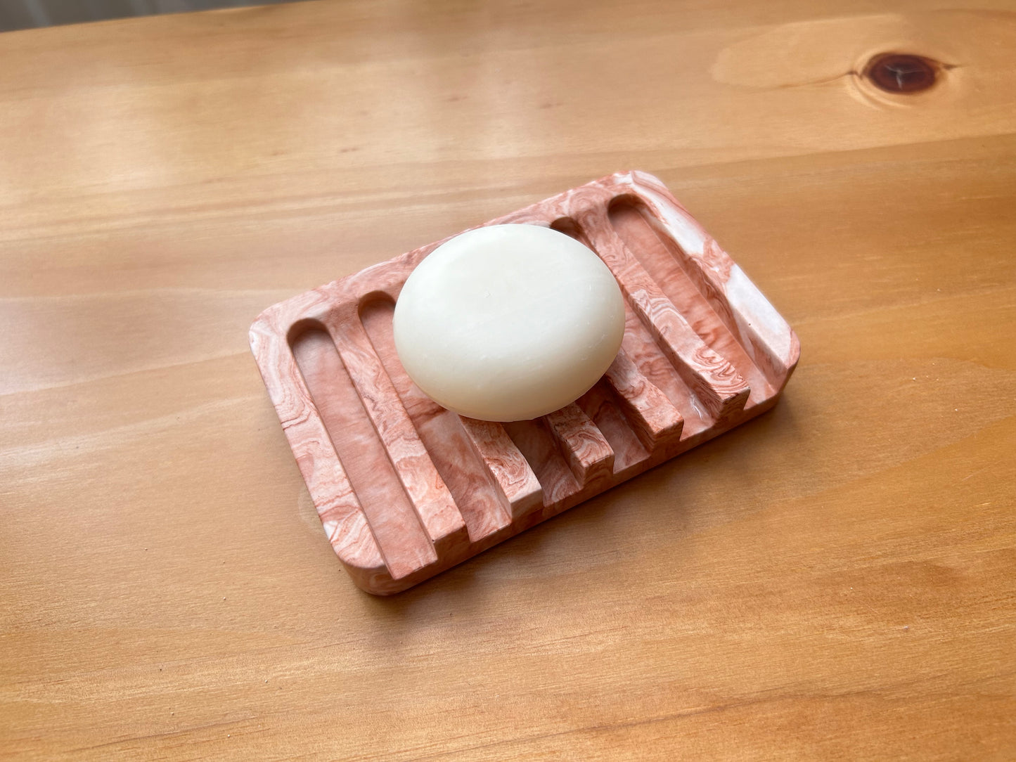 Jesmonite Terracotta Swirl Soap Dish
