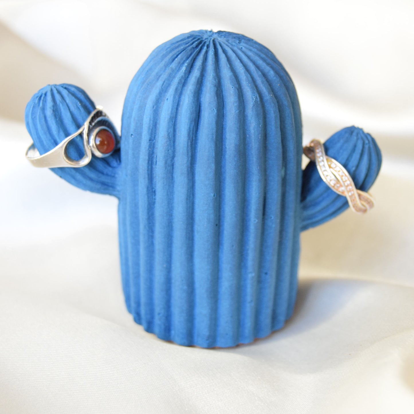 Dawn Jesmonite Cactus (Solid Colour) - Dark Blue