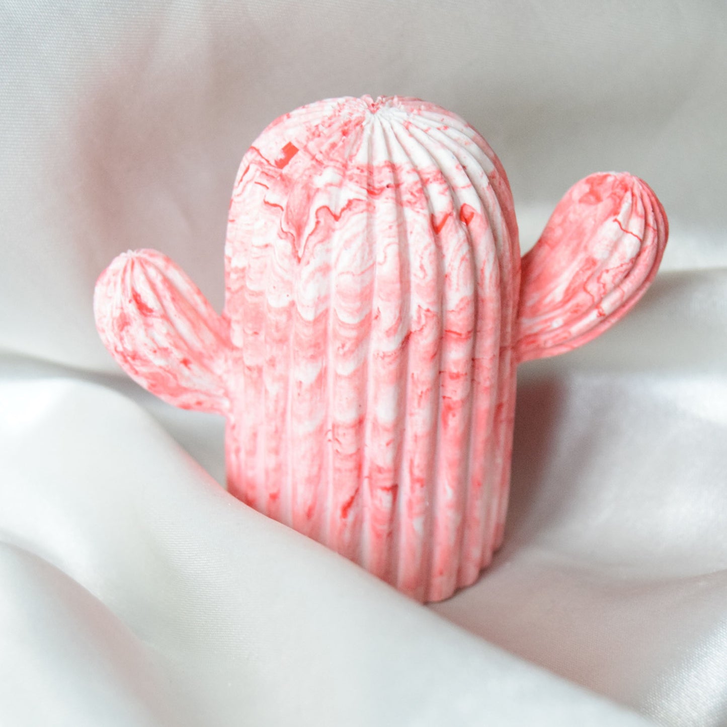 Dawn Jesmonite Cactus - Red Swirls