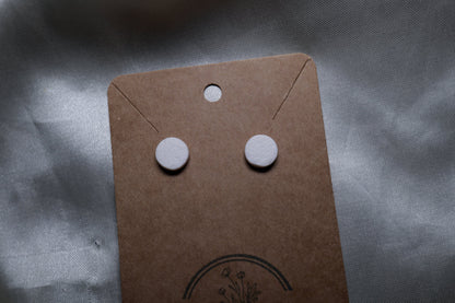 Polymer Clay Round Textured Studs - Small
