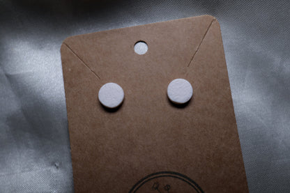 Polymer Clay Round Textured Studs - Small