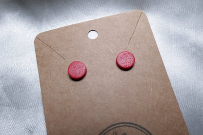 Polymer Clay Round Textured Studs - Small