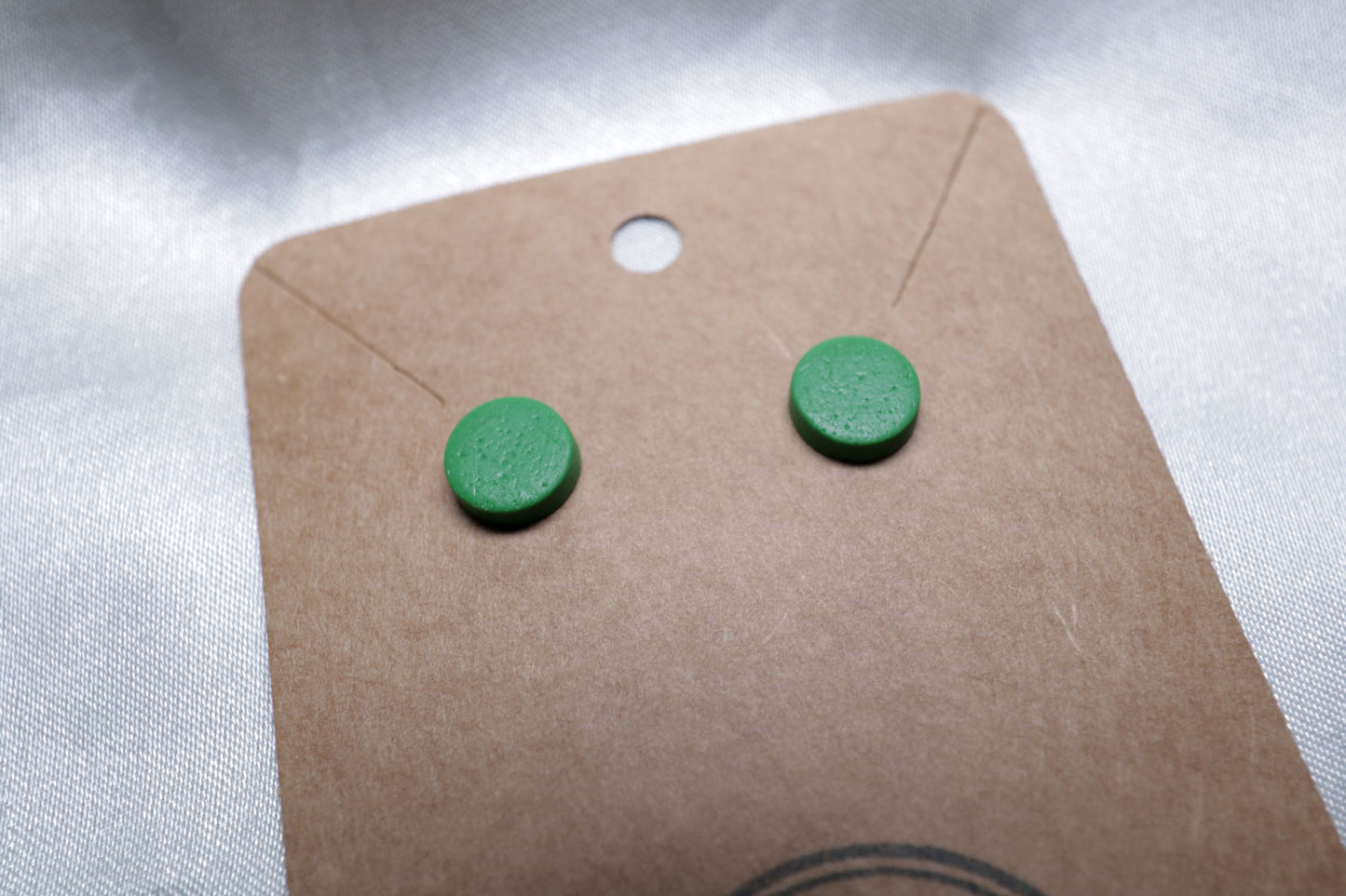 Polymer Clay Round Textured Studs - Small