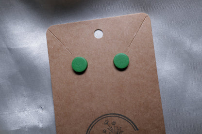 Polymer Clay Round Textured Studs - Small