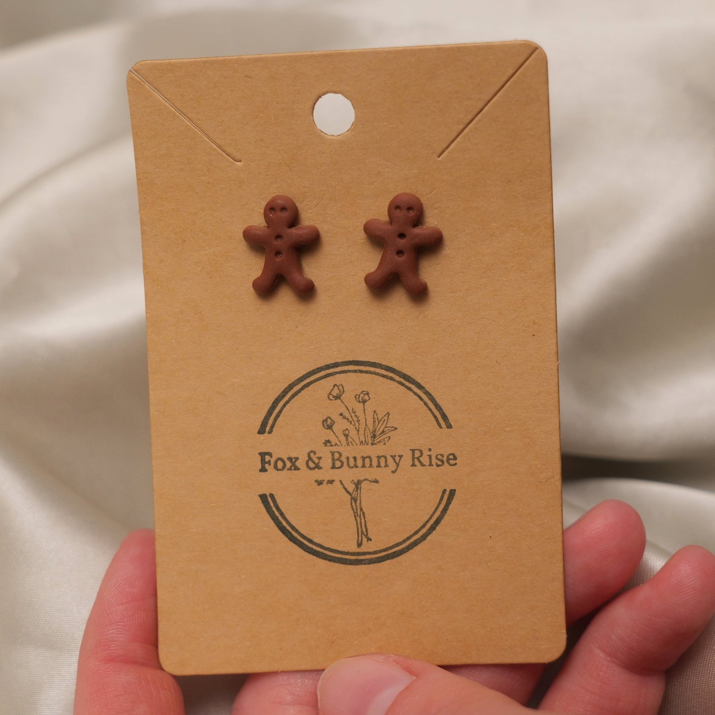 Gingerbread Man Stud Earrings
