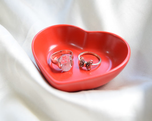 Rose Ring Dish - Heart