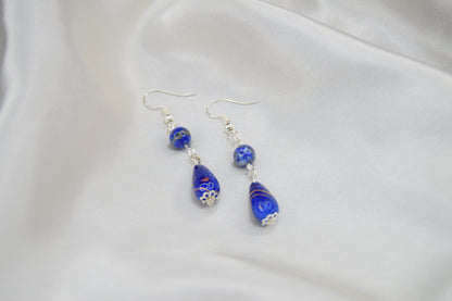 Blue Raindrop Earrings