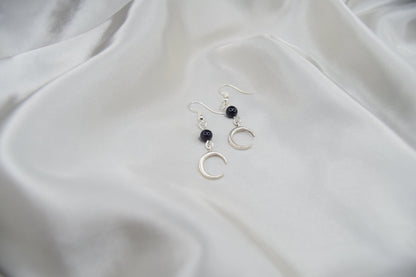 Silver Moon Earrings