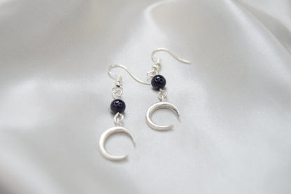Silver Moon Earrings