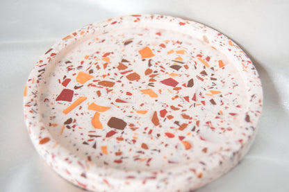 Hazel Jesmonite Trinket Dish with Warm Terrazzo Chips