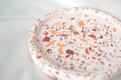 Hazel Jesmonite Trinket Dish with Warm Terrazzo Chips