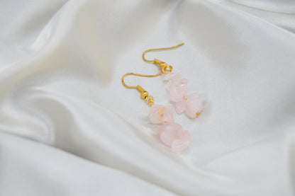 Pink Quartz Earrings