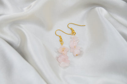 Pink Quartz Earrings