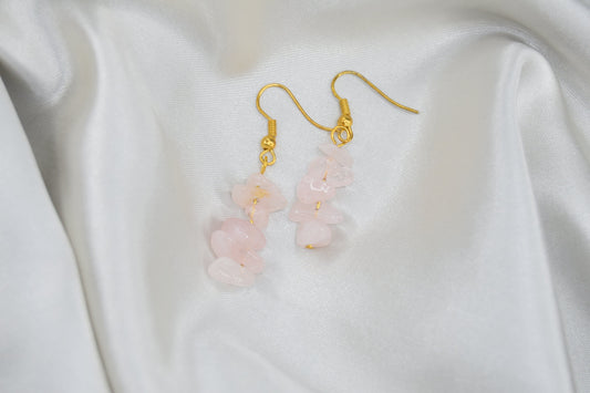 Pink Quartz Earrings