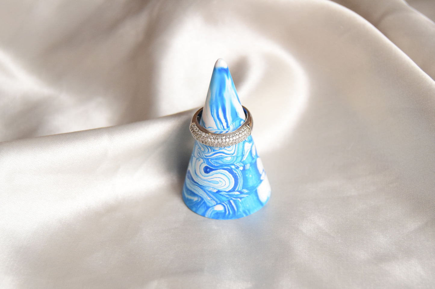 Ocean Jesmonite Ring Holder