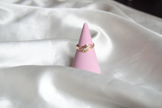 Skyscraper Jesmonite Cone Ring Holder - Pastel Purple