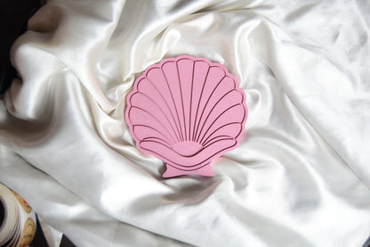 Peppermint Jesmonite Shell Coaster - Pastel Purple