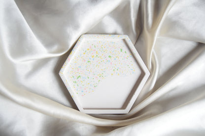 Spring Jesmonite Coaster - Hexagonal