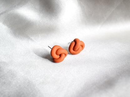 Polymer Clay Knot Earrings