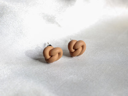 Polymer Clay Knot Earrings