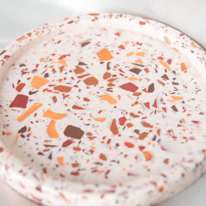 Hazel Jesmonite Trinket Dish with Warm Terrazzo Chips