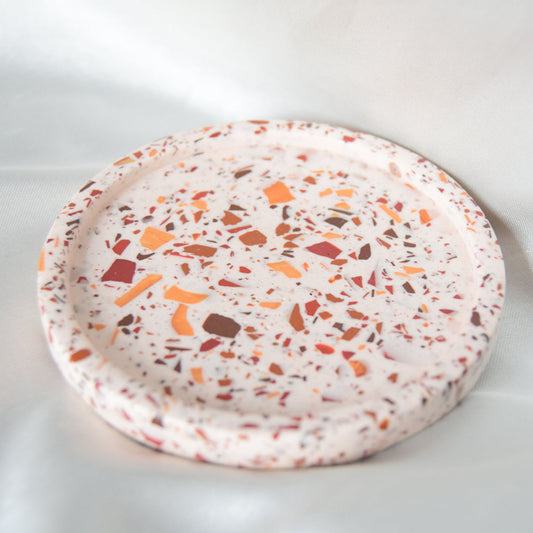 Hazel Jesmonite Trinket Dish with Warm Terrazzo Chips