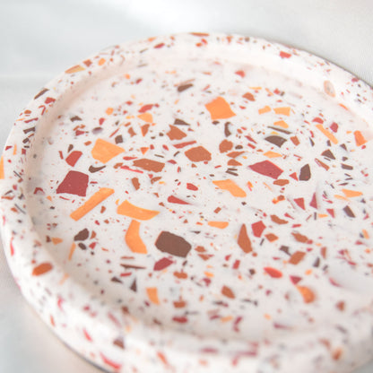 Hazel Jesmonite Trinket Dish with Warm Terrazzo Chips