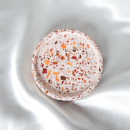 Hazel Jesmonite Trinket Dish with Warm Terrazzo Chips