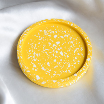 Daisy Jesmonite Coaster