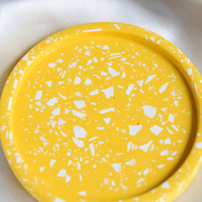 Daisy Jesmonite Coaster
