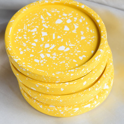 Daisy Jesmonite Coaster