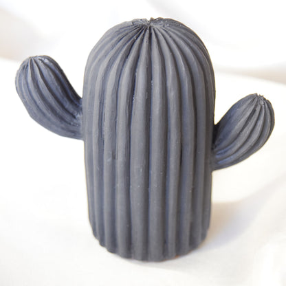 Dawn Jesmonite Cactus (Solid Colour) - Black