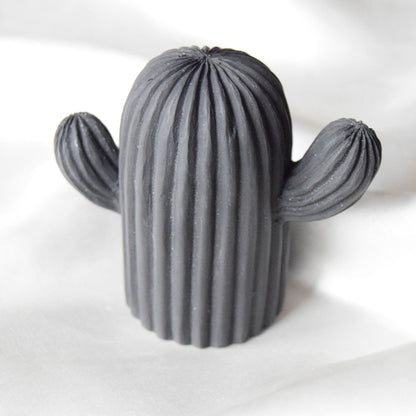 Dawn Jesmonite Cactus (Solid Colour) - Black