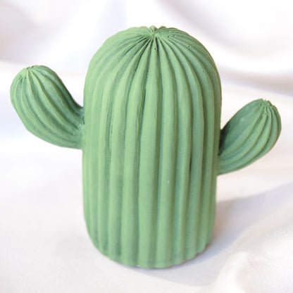 Dawn Jesmonite Cactus (Solid Colour) - Dark Green