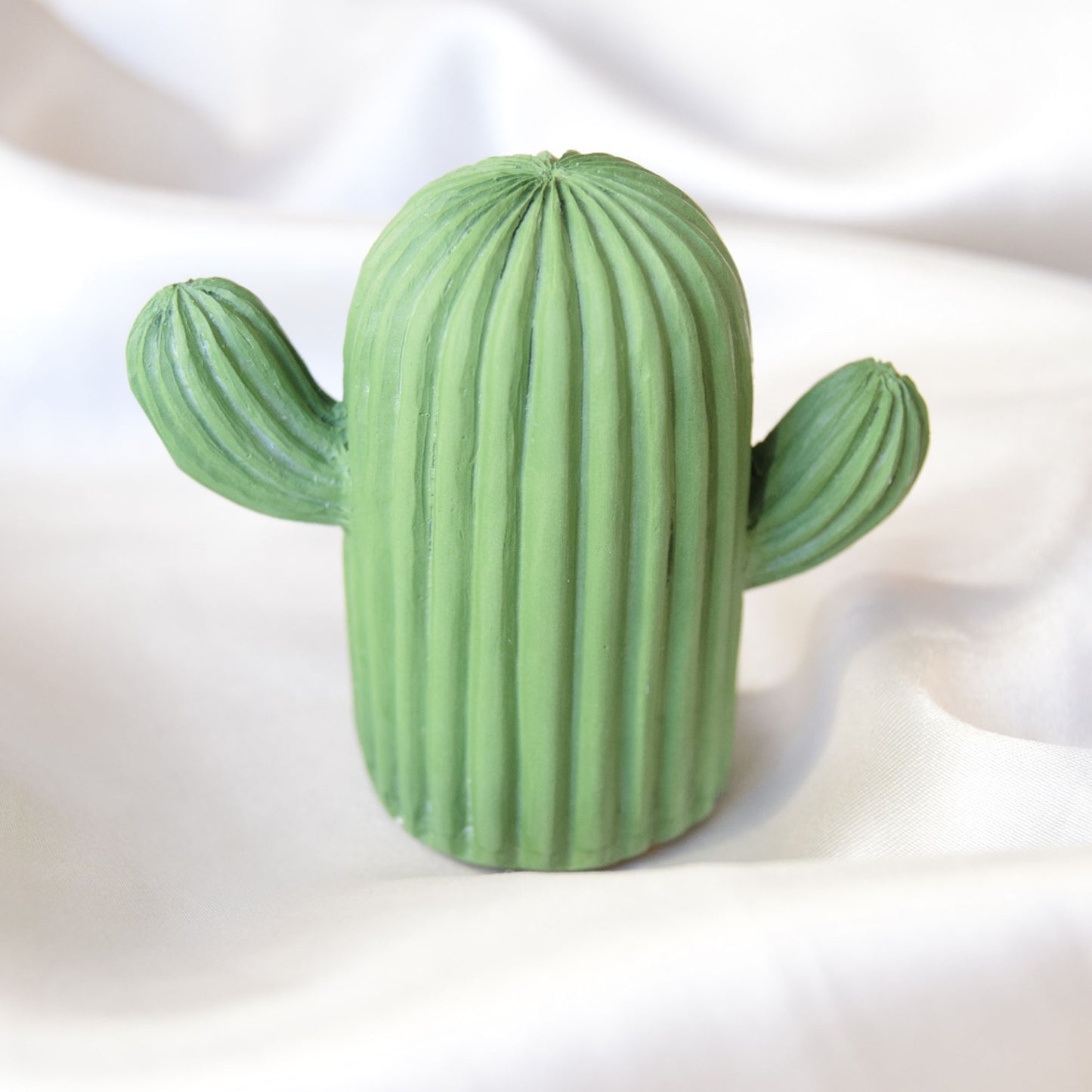 Dawn Jesmonite Cactus (Solid Colour) - Dark Green