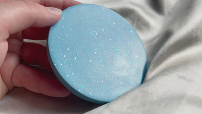 Mixed Glitter Jesmonite Coaster - Blue