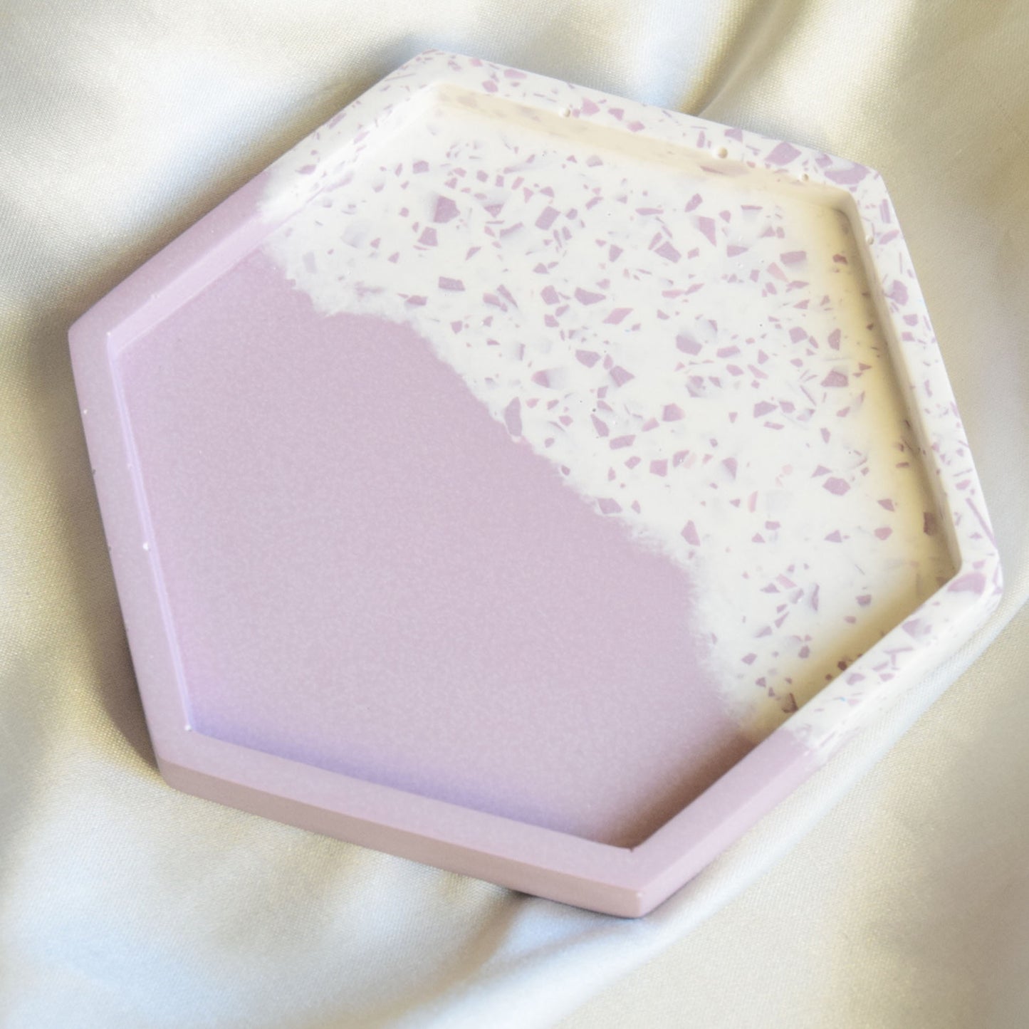 Stormy Jesmonite Coaster - Pastel Purple