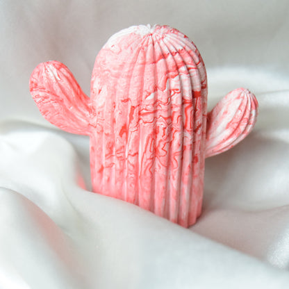 Dawn Jesmonite Cactus - Red Swirls